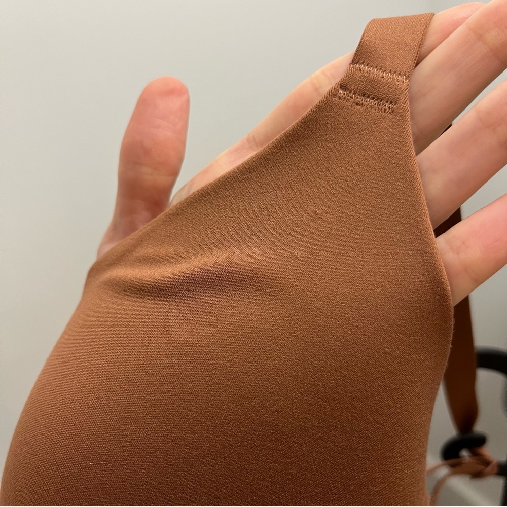 Nike Alate Minimalist Light Support Brown Padded Sports Bra XS Cup F-G Dri-FIT - Picture 11 of 13